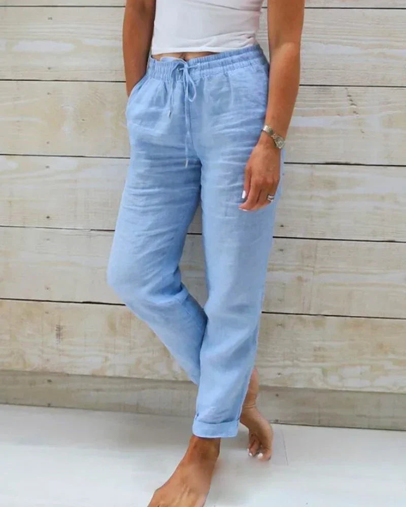 Brianna Soft Linen Pants