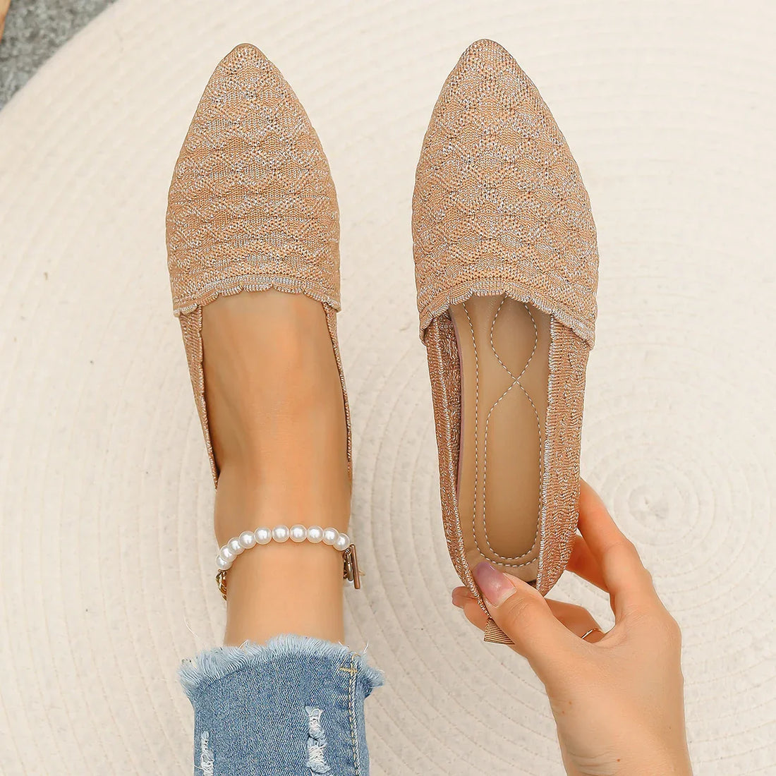 Ivanie Knitted Flat Shoes