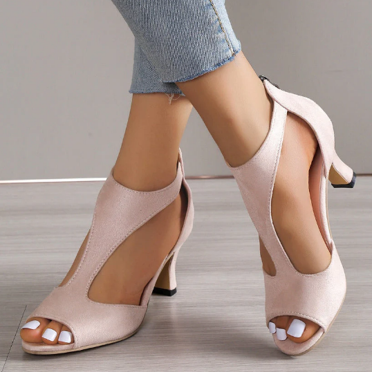 Ora Open Toe Heels