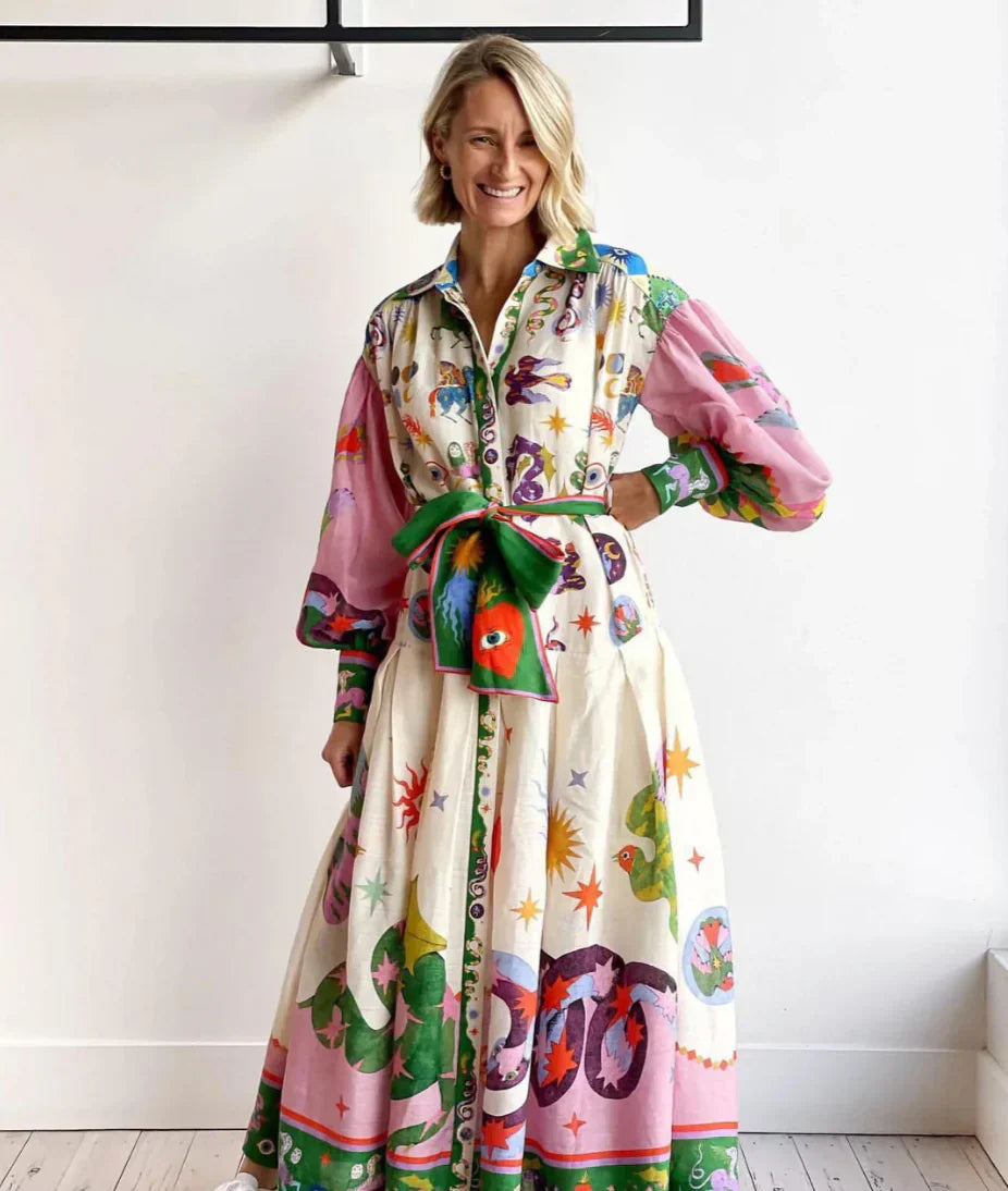 Gabriella Colourful Maxi Dress