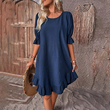 Clarisse Puffed Sleeve Dress